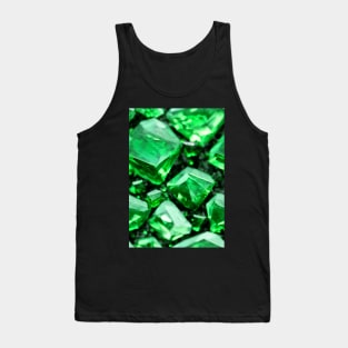 Jewel Pattern - Green Emerald, for a bit of luxury in your life! #1 Tank Top